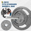 Cast Iron Bumper Weight Plate, 1 Inch Standard Barbell Weight Plate for Home Gym, Anti Rust Coating Weight Plate for Strength Training, 1 x 25 Lbs - 2 of 4