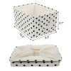 PiccoCasa Foldable Linen Fabric Drawstring Closure Closet Decorative Storage Bins - 3 of 4