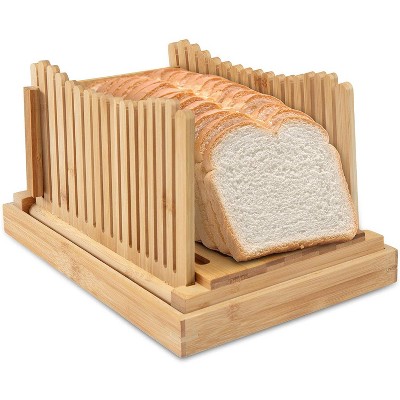 Dbtech Bamboo Bread Slicer For Homemade Bread, Cutter Guide Board : Target