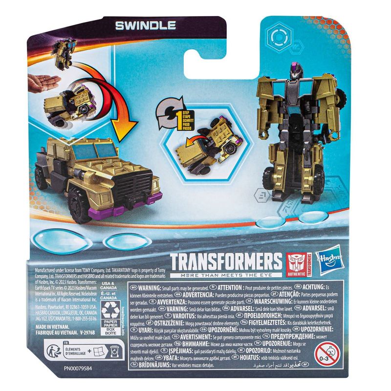 Transformers EarthSpark Swindle 1-Step Flip Changer Action Figure, 6 of 10
