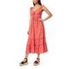WallFlower Women's Lauren Rayon Challis Babydoll Ruched Front Maxi Dress - 4 of 4