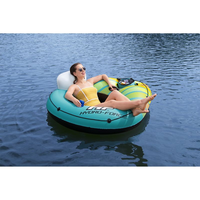 Bestway Hydro Force Alpine Single Person Cool Mesh Seat River and Lake Float Tube with Removable Drink Cooler and Wrap Around Grab Rope, 3 of 8