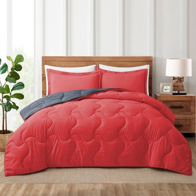 Peace Nest Lightweight Reversible Microfiber Down Alternative Comforter Set