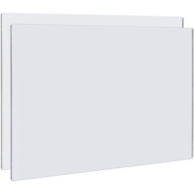 Bright Creations 2 Pack Acrylic Mirror Sheets, Shatter Resistant (3mm, 17 x 11 in)