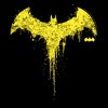 Men's Batman Yellow Paint Splatter Logo T-Shirt - 2 of 4