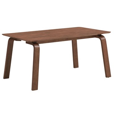 NicBex Dining Table 63" Farmhouse Rectangular Wooden Dining Table for Dining Room