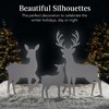 Best Choice Products 3-Piece 46in 2D Deer Family Silhouette Set, Outdoor Christmas Yard Decor w/ Buck, Doe, Fawn - 2 of 4