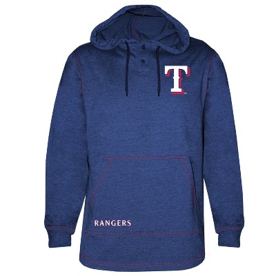MLB Texas Rangers Men's Henley Hooded Jersey