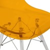 LeisureMod Cresco Mid-Century Modern Acrylic Dining Chair with Acrylic Dowel Eiffel Legs – Kitchen & Dining Room Chair - 4 of 4