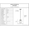 Urban Ambiance Luxury Minimalist Pendant 8.75''H x 8''W,  Brushed Nickel Finish,  Canton Collection, UHP4010 - 3 of 4