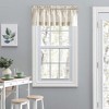 Ellis Curtain Plaza Classic Ticking Stripe Printed on Natural Ground 1.5" Rod Pocket Tailored Valance 58" x 15" Tan - image 2 of 4