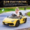 Kids Electric Car 12V with Remote Control, LED Lights & Music, Licensed Lamborghini Battery Ride-On Toy for Boys & Girls, Smooth Start Design - 3 of 4