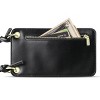 Reiko Leather Crossbody Phone Wallet Large Purse In Black（7.0 INCH) - image 2 of 4