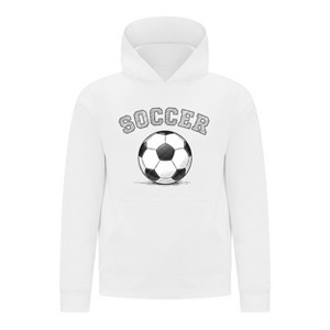 Everyday Kids Sports Collection Soccer Pullover Hoodie – Vintage Sketch Graphic Sweatshirt - 1 of 4