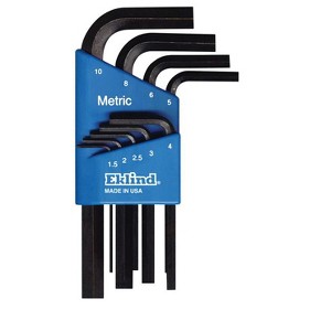 Eklind - Hex-L - Metric - Short Arm Hex L-Key Set - 9 Pieces - 1 of 1