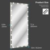 PAGED Rectangle Full Length Mirror,Leaning Floor Full Body Mirror with Lights,Suitable for Dressing Room,Cloakroom - 3 of 4
