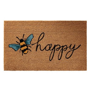 Nourison Casa Bella NC461 Bee Happy Door Mat - Multicolor 1'6"X2'6" - 1 of 2