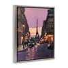 Stupell Industries Twilight in Paris Streets Floating Frame Canvas Art, Gray, 17" x 21" - 2 of 4