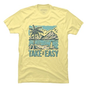 Men's Design By Humans Take it easy By Alexgunawan7390 T-Shirt - 1 of 3