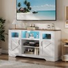 58" Farmhouse TV Stand , Entertainment Center for TVs up to 70 Inch - 2 of 4