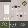 VAXCEL Mason Farmhouse Black Bathroom Vanity Light Fixture Clear Glass - 4 of 4