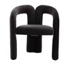 PAGED Modern Accent Chairs Set of 2, Wood Frame Velvet Fabric Arm Chair with Back, Barrel Dining Chair for Living Room, Dining Room - 4 of 4