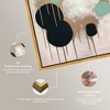 Art Remedy Spheres with Gold Contemporary Shapes Abstract Wall Art Framed - 4 of 4