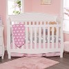 Everyday Kids 2-Pack Jersey Knit Crib Sheets – Pink & Purple Hearts and Dots – 100% Cotton Baby Girl Sheets for Standard Crib Mattress - 2 of 4