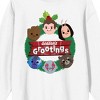 Guardians Of The Galaxy Holiday Special Seasons Grootings Crew Neck Long Sleeve White Adult Tee-XL - 2 of 3
