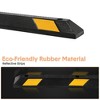 72 inch Rubber Parking Curb with Yellow Reflective Stripe, Heavy Duty Car Stopper for Garage Parking, Floor Wheel Stopper for Cars, Vehicles, Trucks - 3 of 4