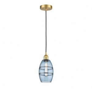 Vaz - 1 Light Cord Hung Mini Pendant In Industrial Style-8.13 Inches Tall and 5.88 Inches Wide - 1 of 1