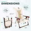 Backpack Beach Chair for Adults,Portable Folding Camping Chair with Storage Pouch & Cup Holder,Adjustable Lounge Chairs for Outdoor - 4 of 4