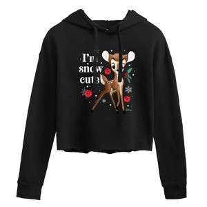 Women's - Disney - Christmas - I'm Snow Cute Cropped Graphic Hoodie - 1 of 3