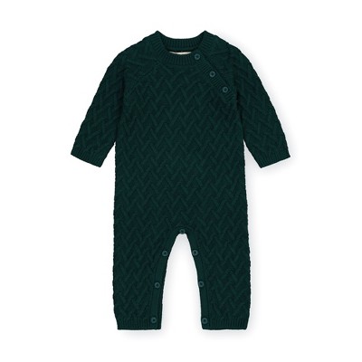 Hope & Henry Baby Cable Knit Sweater Romper