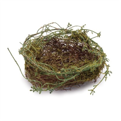 Twig Bird Nest with Moss (Set of 6)