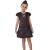 2Bunnies Christmas New Year's Girls Tinsel Ombre Pastel Sequin Dress - 4 of 4
