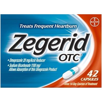 Zegerid Otc Omeprazole 20mg And Sodium Bicarbonate Acid Reducer For ...