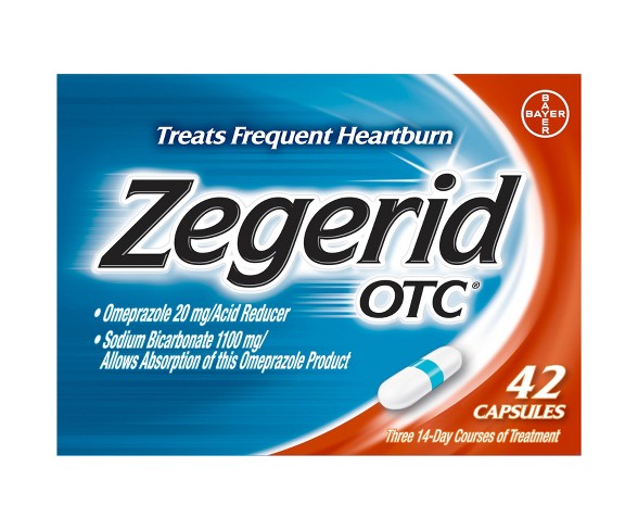Zegerid OTC Heartburn and Acid Reduce for Frequent Heartburn Capsules - 42ct