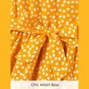 PATPAT Mommy and Me Matching Outfits All Over Dots Cross Wrap V Neck Ruffle Flutter-sleeve Dress - 4 of 4