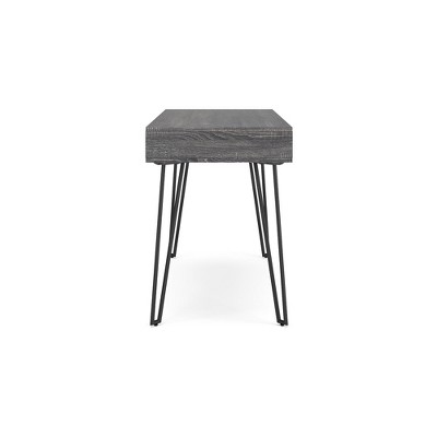 Strumford 48" Charcoal Gray Wood Home Office Desk