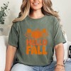 Simply Sage Market Hello Fall Pumpkin Distressed Garment Dyed Tee - 2 of 4