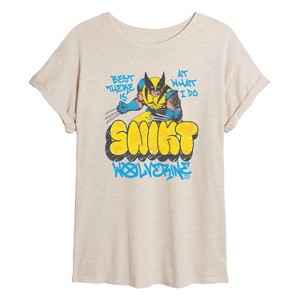 Women's - Marvel -  Oversized Graphic T-Shirt - 1 of 4