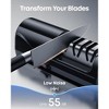 Aoibox Electric Knife Sharpener with 3-Stage Professional Sharpening System, Diamond Abrasives, 20¡« Angle Guide for Kitchen Knives - 3 of 4