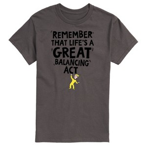 Men's - Dr. Seuss - Life Great Balancing Act Short Sleeve Graphic T-Shirt - 1 of 4