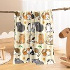 Christmas Cute Cat Flannel Throw Blanket Soft Plush for Couch Sofa Bed Christmas Home Decor Christmas Gift. - 3 of 4