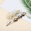 Unique Bargains Women's Tortoise Shell French Hair Barrettes White Brown 2 Pcs - 4 of 4