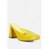Neoplast Patent Pu Block Heeled Women Mules - 3 of 4