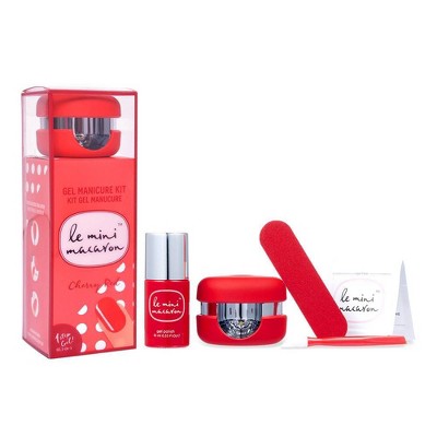 Le Mini Macaron Mini Gel Nail Polish Kit - Cherry Red - 4ct