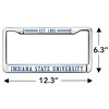 Indiana State School Logo Full Size Standard License Plate Metal Frame - 4 of 4