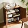KTMBDW Sideboard Buffet Cabinet with Storage,31.5" Storage Cabinet with 2-Door,Modern Accent Coffee Bar Console Table for Kitchen,Entryway - 3 of 4